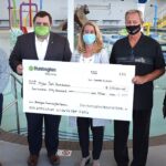 mylan park aquatic center donation check